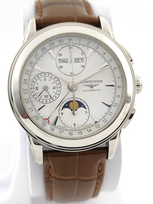 Longines - Flagship - Moonphase Chronograph Automatic - Mænd - 2011-nu