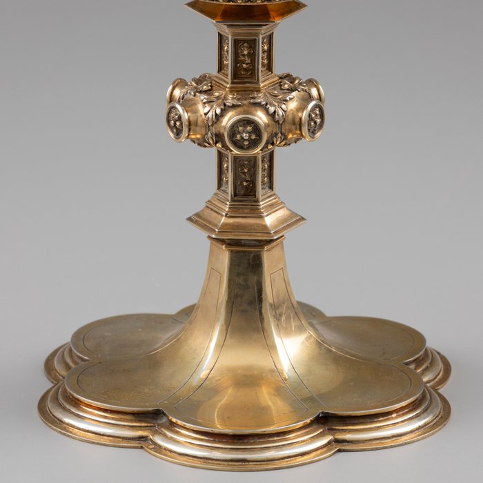 Ciborium - 14 kt guld, .833 sølv - K.N. zur Mühlen / J. Jonkergouw, Den Bosch 1919