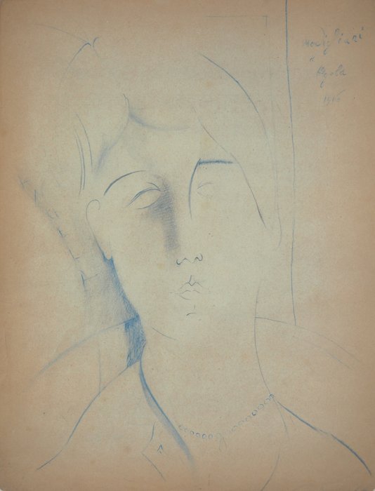 Amedeo Modigliani (1884-1920) - Portrait d'Angela