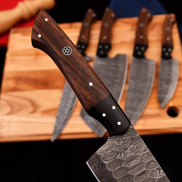 Køkkenkniv - Chef's knife - Træ og sort G 10 - Nordamerika