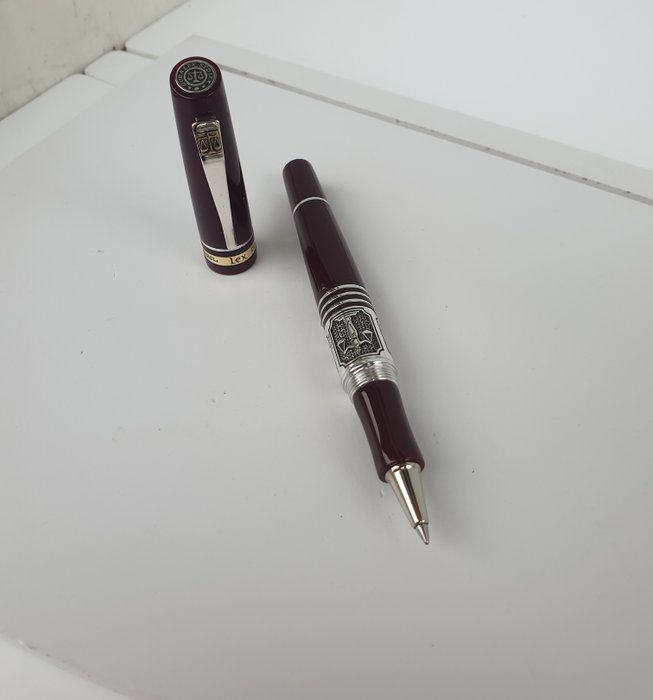 Marlen - Lex Elegance (dedicata alla professione legale) - Special edition in resina e argento - Bordeaux - Rollerpen