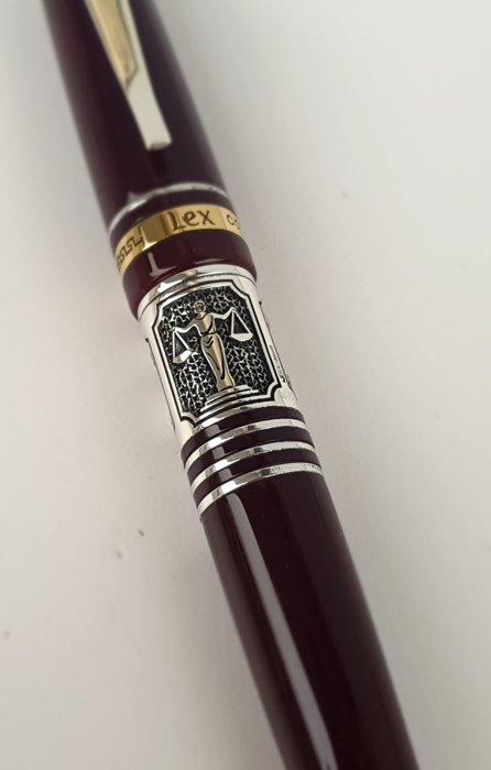 Marlen - Lex Elegance (dedicata alla professione legale) - Special edition in resina e argento - Bordeaux - Rollerpen