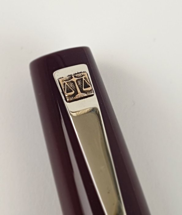 Marlen - Lex Elegance (dedicata alla professione legale) - Special edition in resina e argento - Bordeaux - Rollerpen