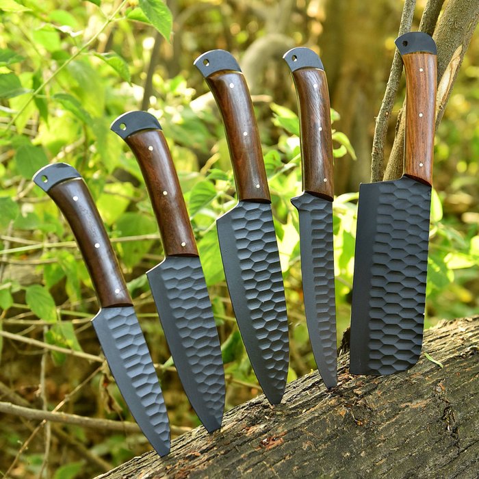 Køkkenkniv - Kitchen knife set - Rosentræ - Japan