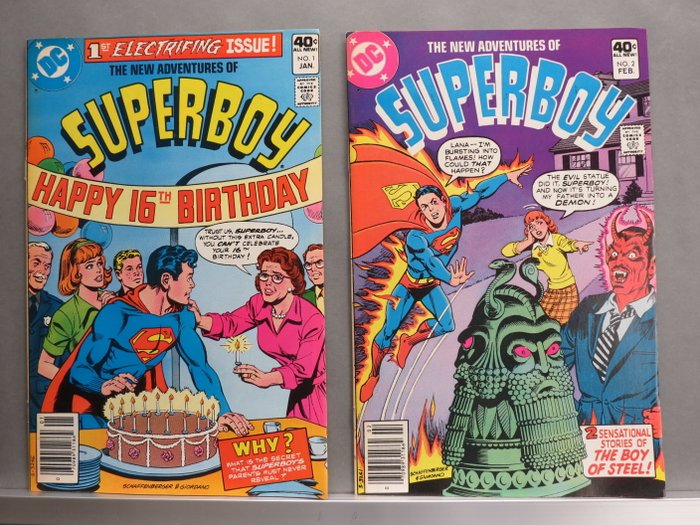 The New adventures of Superboy #1-24 - 24 Comic - Første udgave - 1980/1981