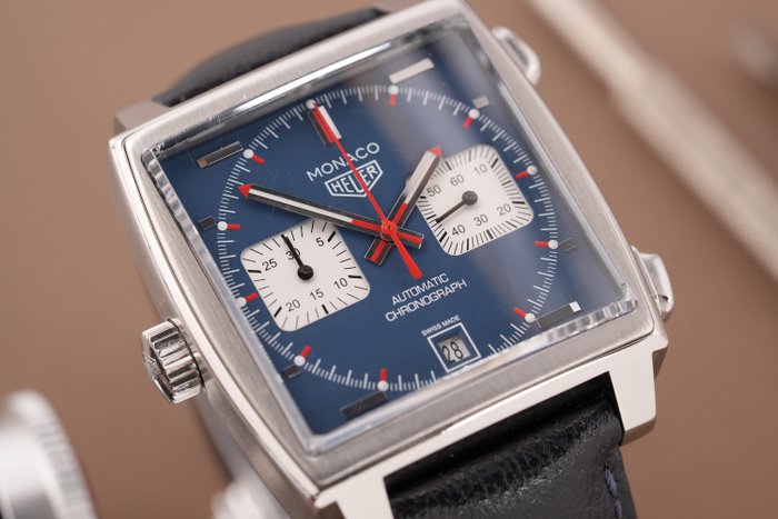 TAG Heuer - Monaco Steewe Mcqueen Calibre 11 Chronograph - CAW211P.FC6356 - Mænd - 2011-nu