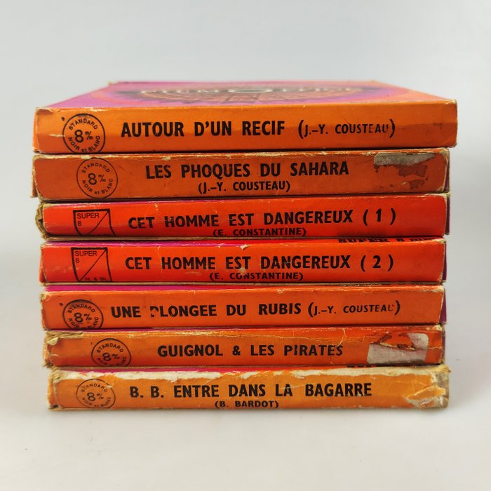 8mm reels: 7 movies: Autor D´Un Recif, Les Phoques Du Sahara, Cuignol  Les Pirates, Cet Homme Est - Film Office