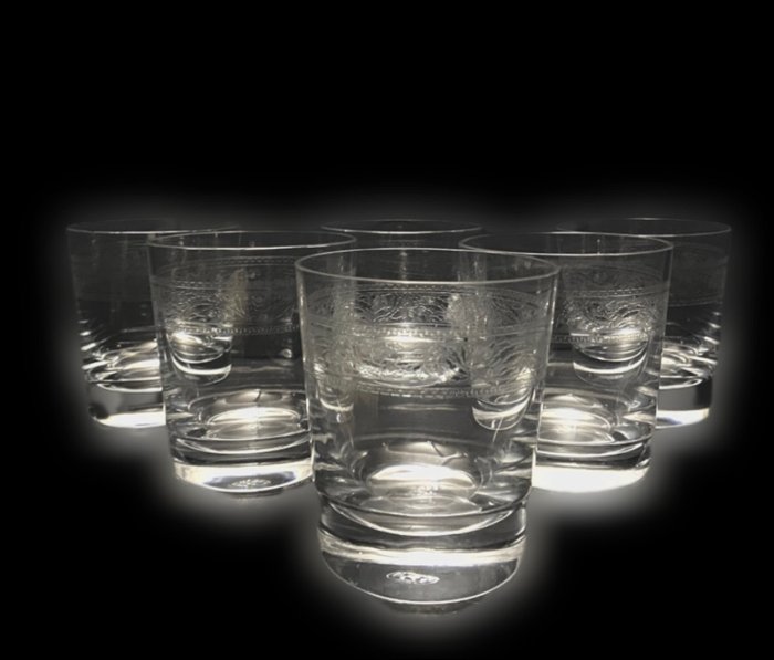 Baccarat - Isspand (7) - Krystal - indgraverede whiskyglas