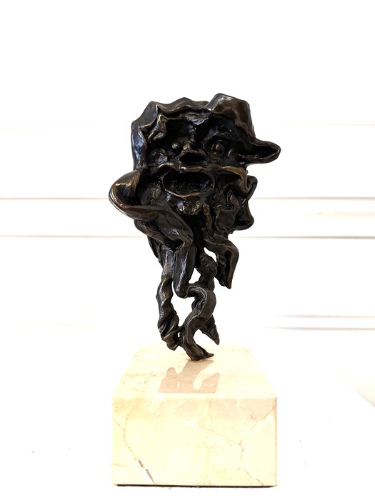 Salvador Dali (1904-1989) - Skulptur, L’âme de Don Quichotte - 23 cm - Patineret bronze - 1973