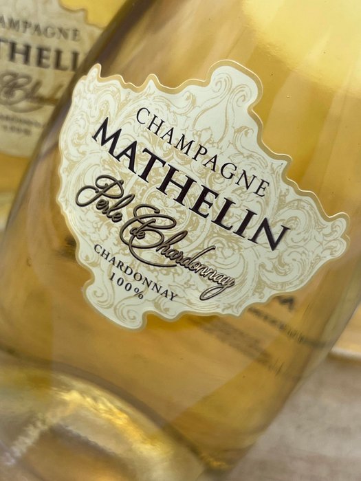 2016 Mathelin Brut Nature "Perle de Chardonnay" - Champagne Blanc de Blancs - 3 Flasker (075 L)