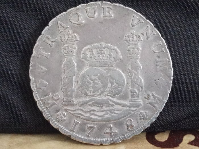 Spanien. Ferdinand 6.. 8 Reales 1748 Mexico FM