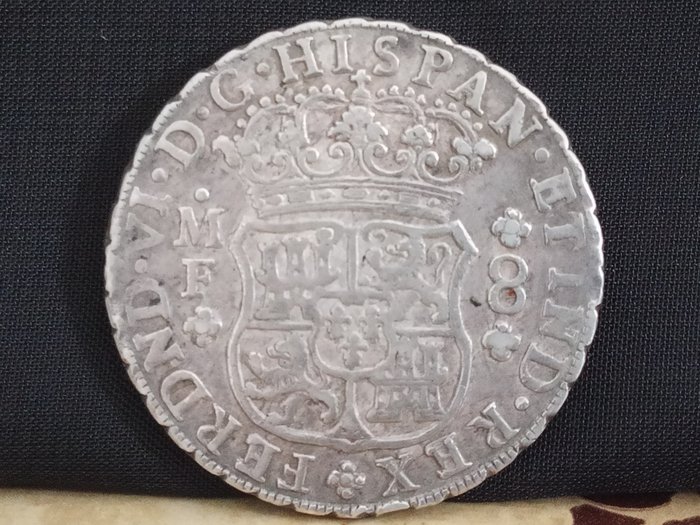 Spanien. Ferdinand 6.. 8 Reales 1748 Mexico FM