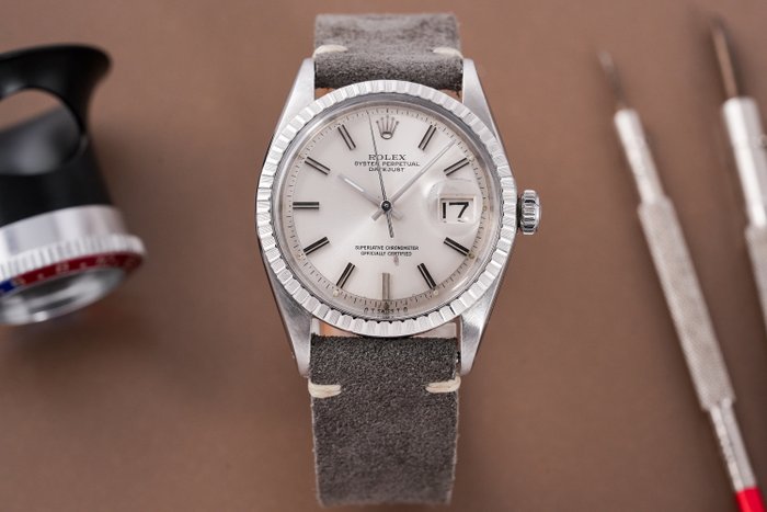 Rolex - Datejust Sigma Dial, White Gold Baton Markers - 1600 - Mænd - 1970-1979