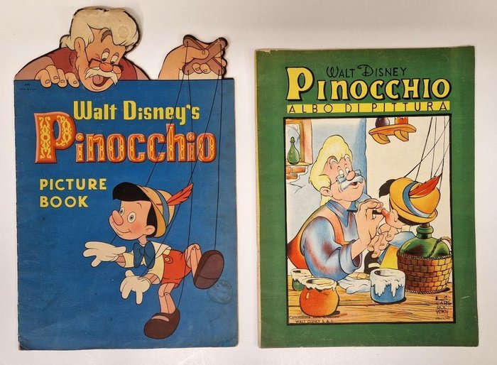 AAVV - Pinocchio 4 Albi da colorare guardaroba e Story paint bool - 1940