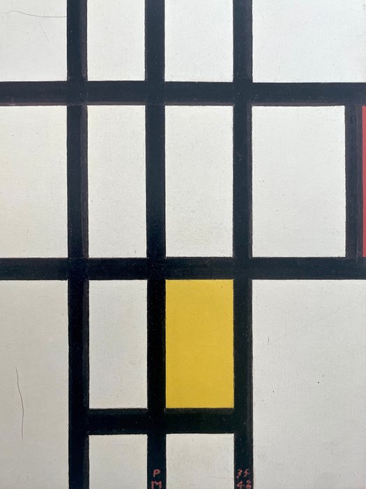 Piet Mondrian (after) - Rhythmus Aus Schwarzen Linen - Offset Lithography - Achenbach licensed print