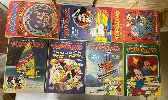 Topolino 1401/1499 - Sequenza semi completa - 95 Comic - Første udgave - 1983/1985