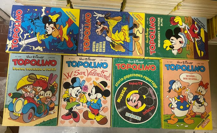 Topolino 1401/1499 - Sequenza semi completa - 95 Comic - Første udgave - 1983/1985