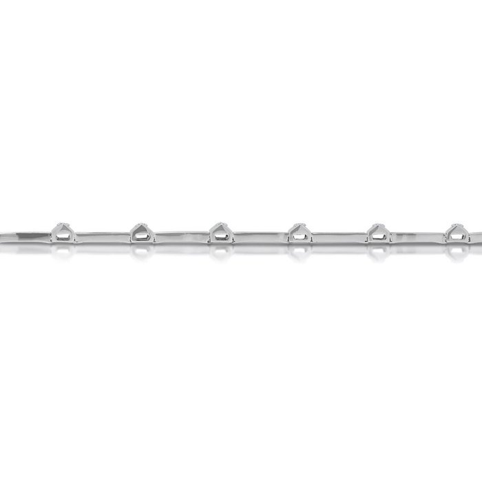 Armbånd - 18 kraat Hvidguld -  038ct tw Diamant (Natur)