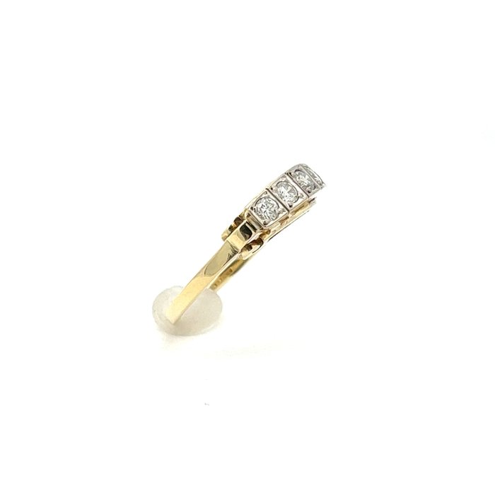 14 karat Gulguld, Hvidguld, Tofarvet - Ring - 0.50 ct Diamant