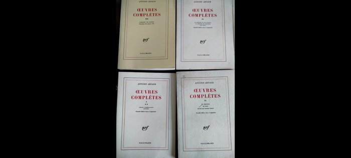 Antonin Artaud - Œuvres complètes. 20 tomes - 1976