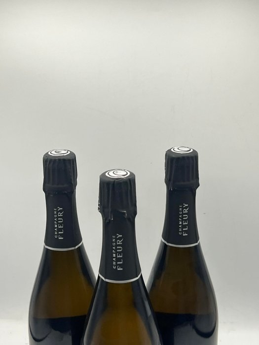 Fleury, Fleur de l'Europe - Champagne Brut Nature - 3 Flasker (0,75 L)