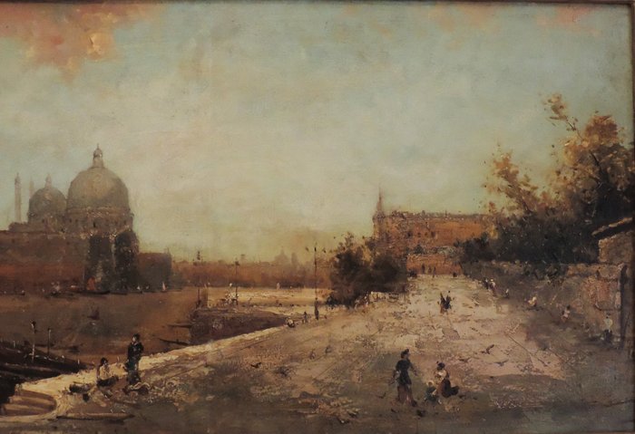 Scuola europea (XIX-XX), da Franz Richard Unterberger - Venezia, Sponda degli Schiavoni