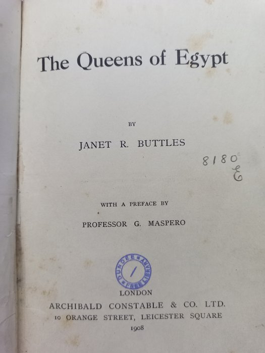 Janet R Buttles - The Queens of Egypt - 1908