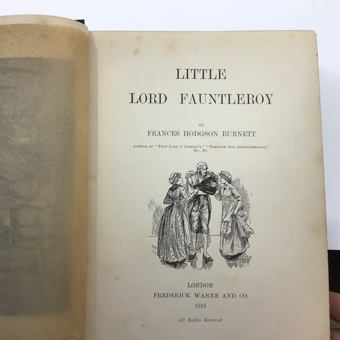 Frances Hodgson Burnett - Little Lord Fauntleroy - 1891