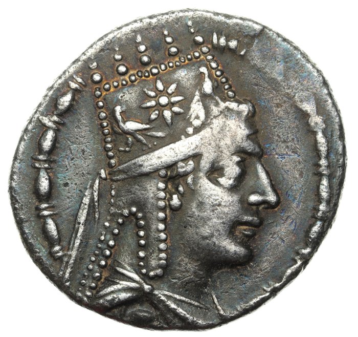 Konger af Armenien Tigranes the Great (Tigranes II c 95-55 BC) Tetradrachm (Tyche of Artaxata) Tigranokerta mint circa 80-68 BC / Bedoukian (CAA) 31-2 - ex the A Kobuz