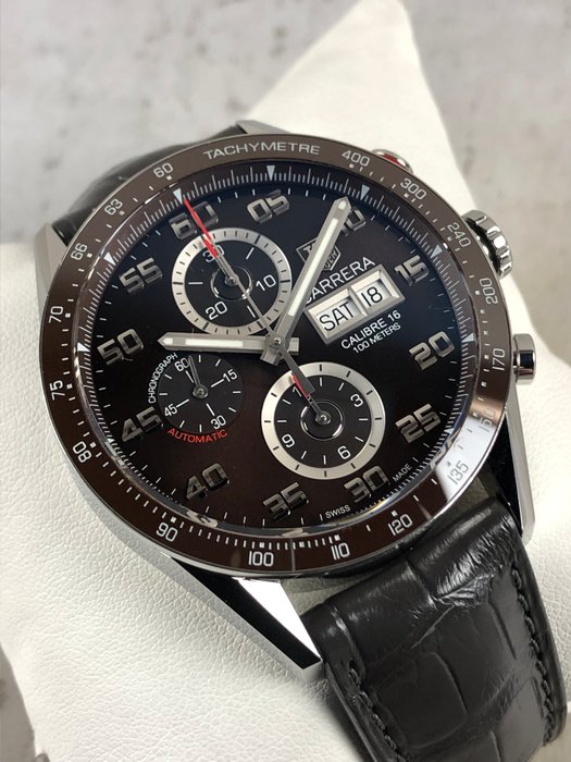 TAG Heuer - Carrera Calibre 16 Day Date Chronograph Automatic - Ingen mindstepris - CV2A1S - Mænd - 2010-2020