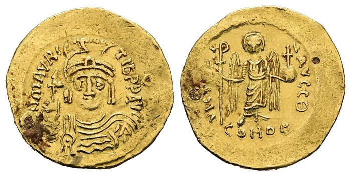 Byzantinske rige. Maurice Tiberius (AD 582-602). Solidus