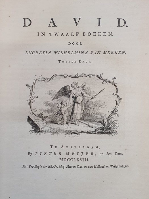 Lucretia Wilhelmina van Merken - David. In twaalf boeken - 1768