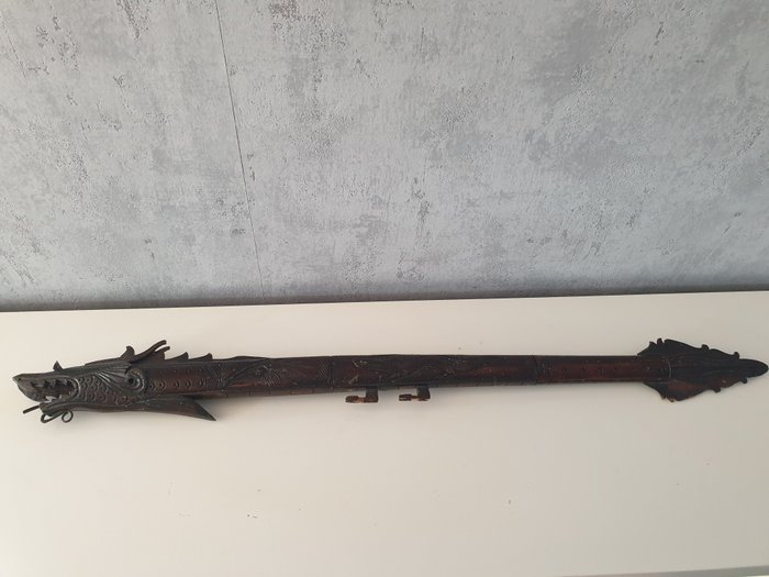 drageblæsepistol blæserør - 65 cm - Indonesien  (Ingen mindstepris)