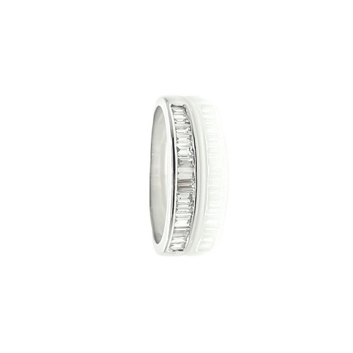 Ring - 18 kraat Hvidguld -  0.50ct. tw. Diamant (Natur)  - Eternity diamantring