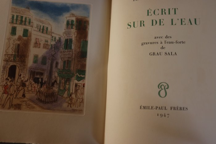 Françis de Miomandre / Grau Sala - Ecrit sur l'eau - 1947