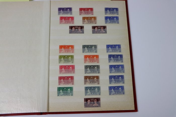 Storbritannien  - Frimærkesamling Colonial i 3 albums (MNH stemplet  ubrugt)