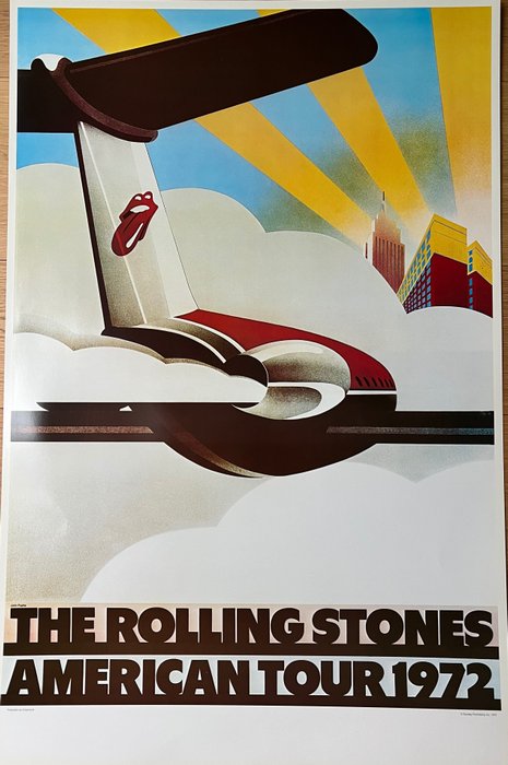 Anonymous - poster pubblicitario- Rolling Stones American Tour - 1970‹erne