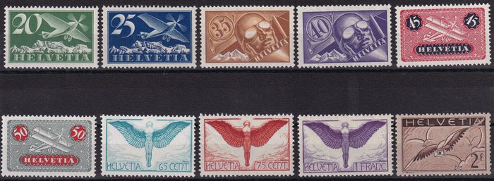 Schweiz 1923/1988 - Samling af luftpost