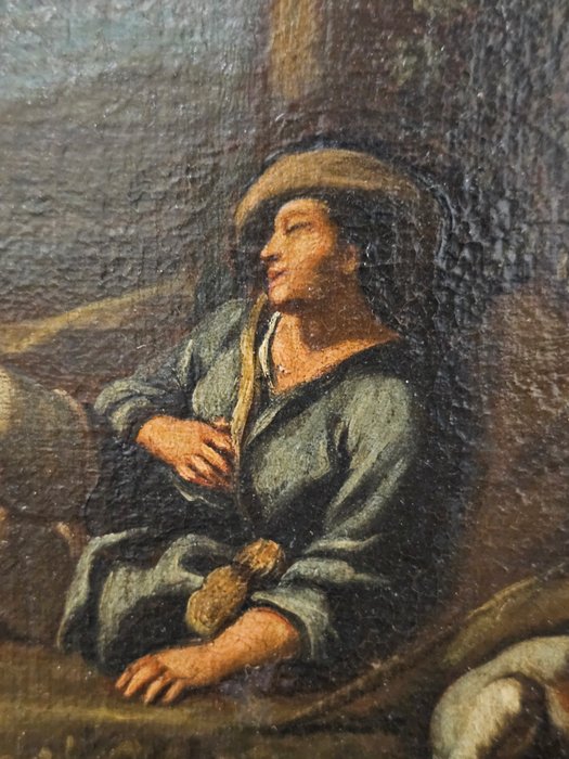 Scuola italiana (XVII-XVIII) - Pastore a riposo