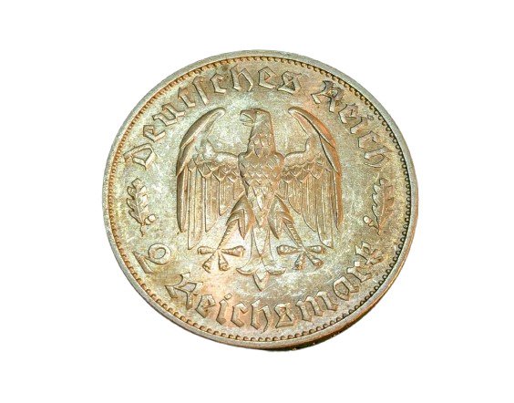 Tyskland, Det Tredje Rige 2 Reichsmark 1934 F  (Ingen mindstepris)