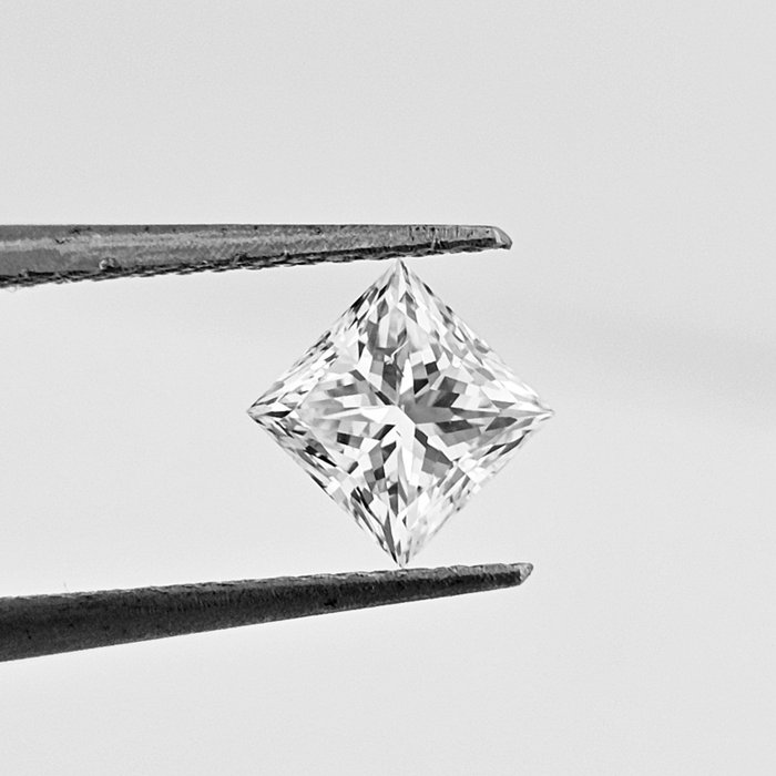 1 pcs Diamant  (Natur)  - 0.80 ct - Kvadrat - E - SI1 - Gemological Institute of America (GIA)