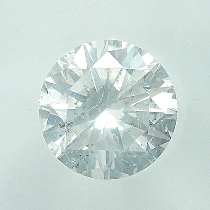 1 pcs Diamant  (Natur)  - 0.40 ct - G - I1 - Gem Report Antwerp (GRA)