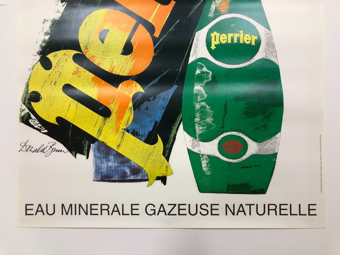 Donald Brun - PERRIER "EAU MINERALE GAZEUSE NATURELLE" - (large size) - 1970‹erne