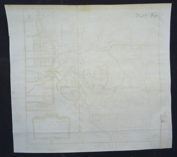 Asien - Japan / Tokyo; J.N. Bellin - Plan de Jedo / Platte Grond van Jedo - 1751-1760