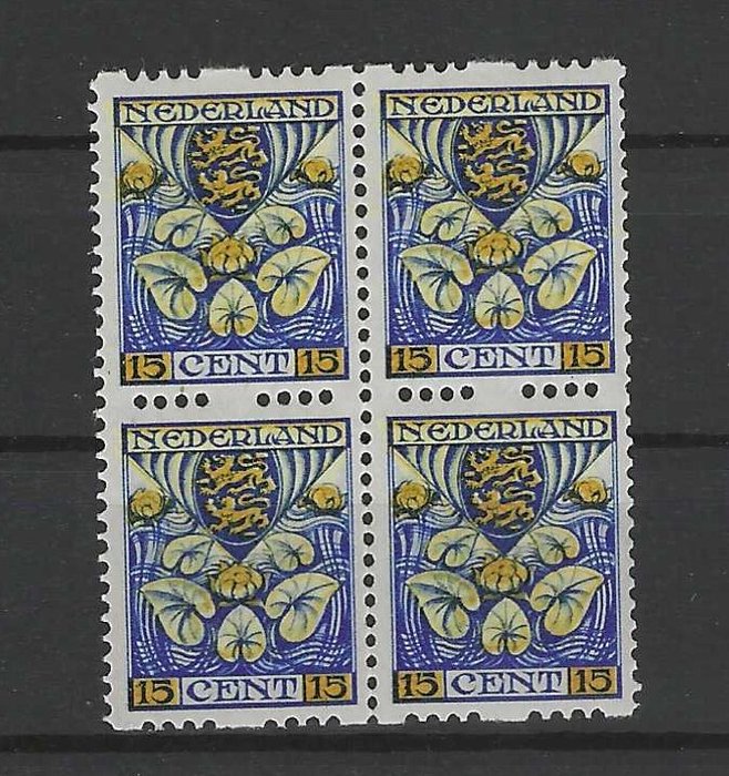 Holland 1926 - Tosidet rullet barn 1926 - NVPH R77 in postfris blokje van 4