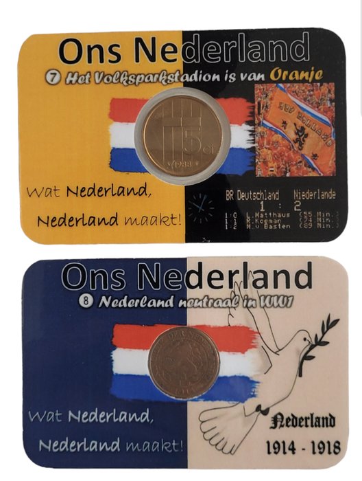 Holland. Coincard "Ons Nederland" uitgave 7  8 (private uitgave)  (Ingen mindstepris)