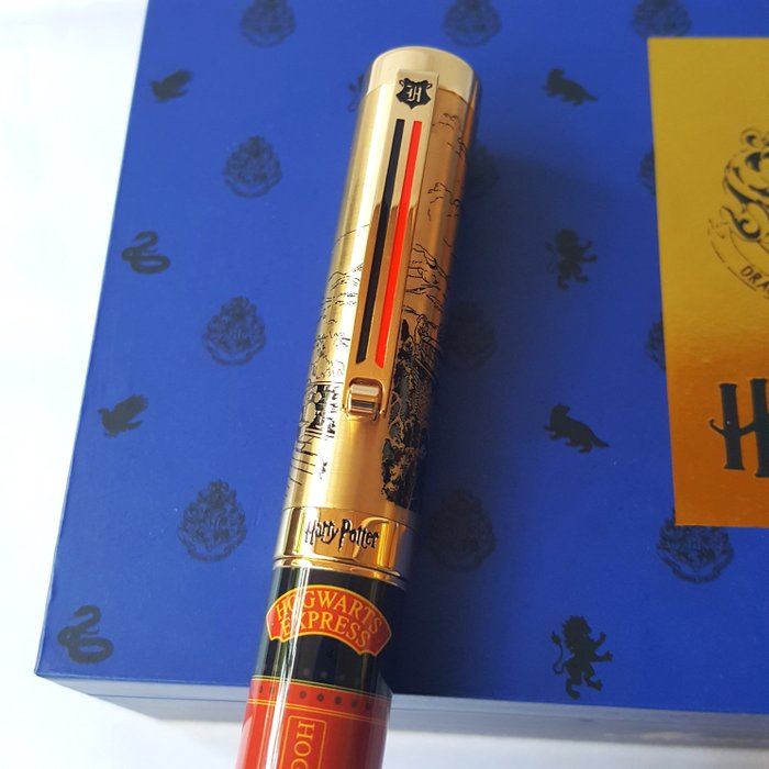 Montegrappa - Harry Potter Edition - Platform 9 ¾ - Hogwarts Express - Gold - New - Fyldepen