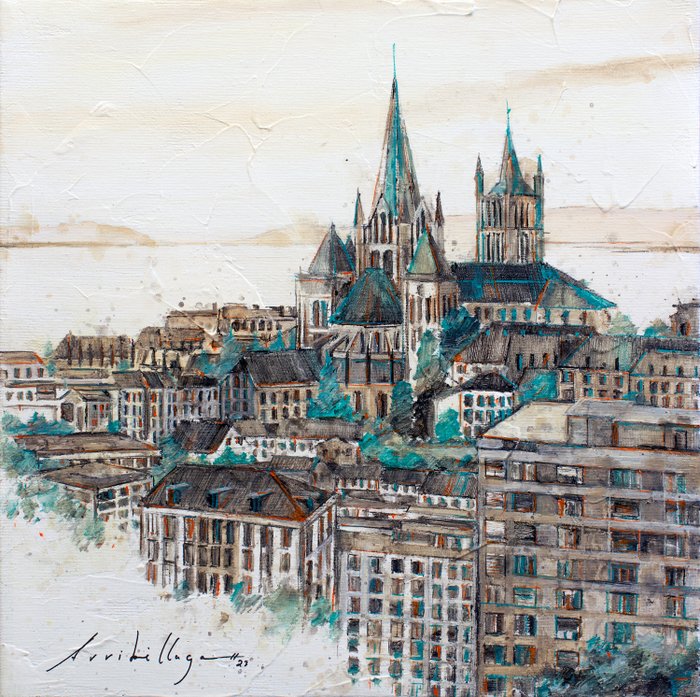 Fernando Arribillaga (1984) - Vista aérea Cathedral Lausanne