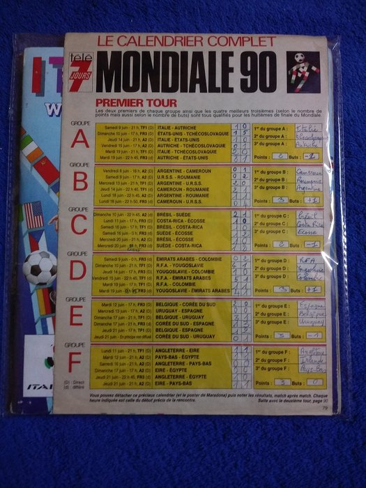 Panini - WC Italy 90, France Edition! - 1 Complete Album