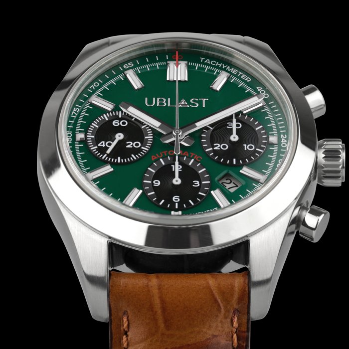 Ublast - Air Prince Automatic Chronograph - REFUBAPCH40GN/PLM - Swiss MOVT - Mænd - Ny